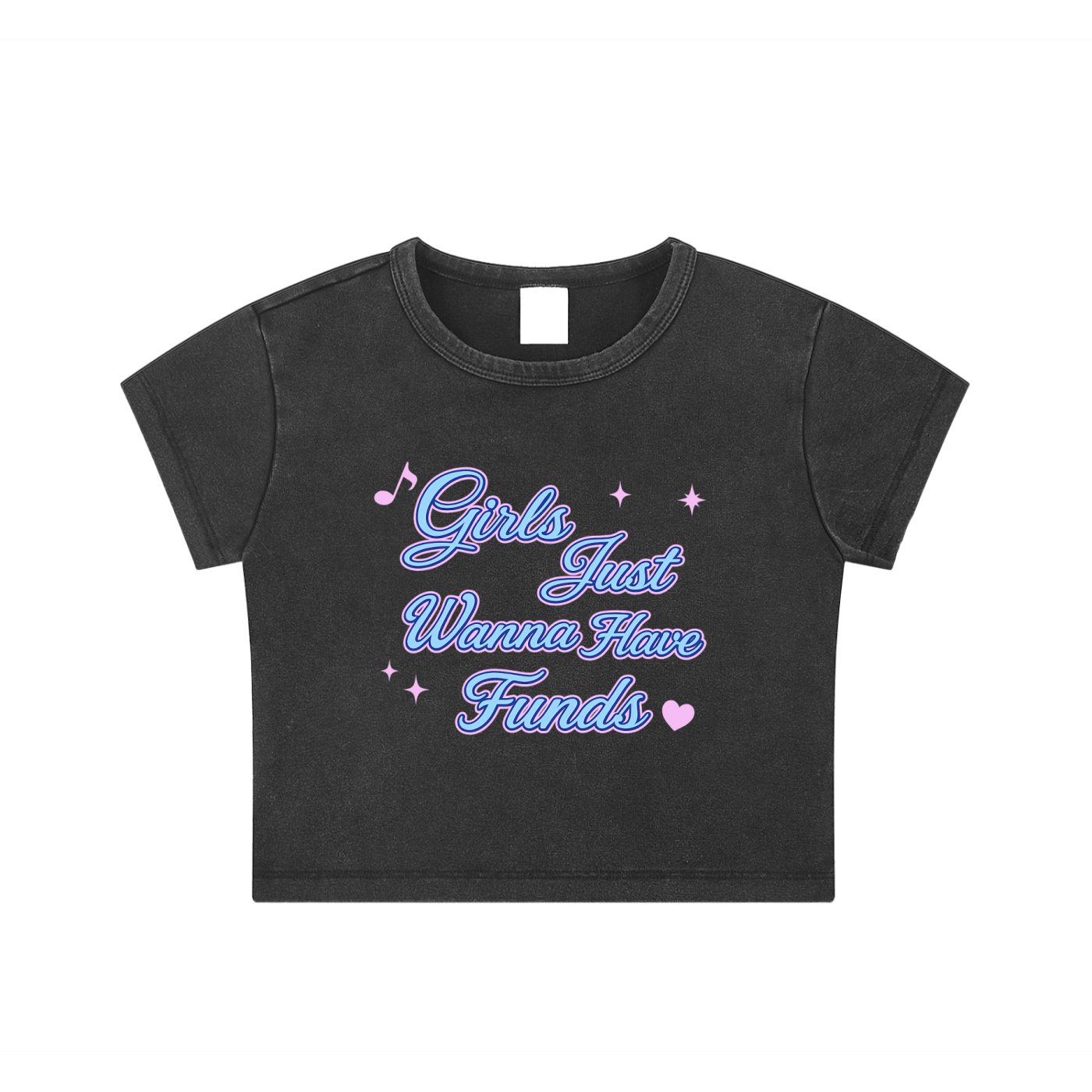 “Funds” Crop Top