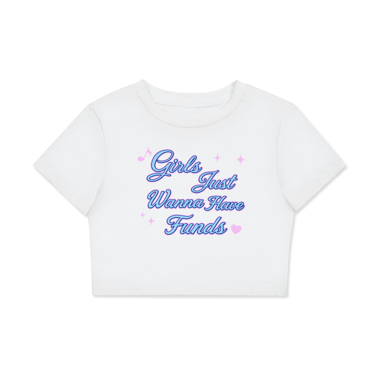 “Funds” Crop Top